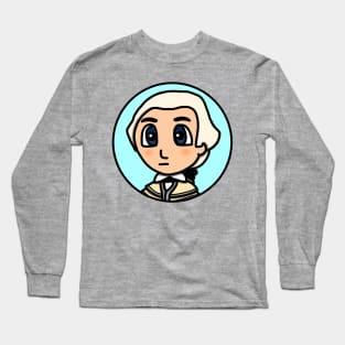 Patriot Portrait - Chibi Daniel Morgan (Large Print) Long Sleeve T-Shirt